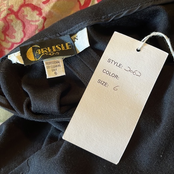 Vintage STEVEN STOLMAN Size 6 Draped Wool Midi-Dress Zip-Back Modest DeadStock - Picture 16 of 17